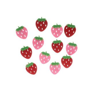 HBXD Strawberry Sticker 12Pcs L13W2H15