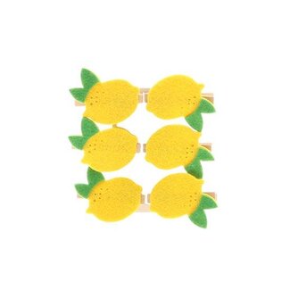 HBXD Lemon On Clip 6Pcs L11W2H15