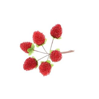 HBXD Stem Strawberry 6 Pcs L17W13H5