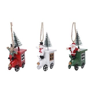 HBXD Hanger Santa snowman Deer 3ass. H12
