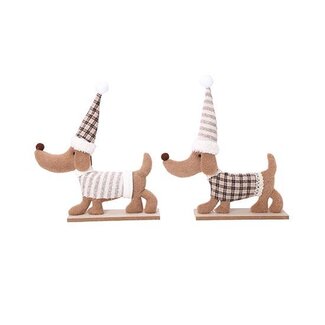 HBXD Table Deco Dog 2ass. L24