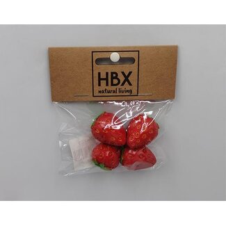 HBXD Strawberry 4 Pcs L10W11H2.5