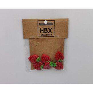HBXD Sticker Strawberry 6Pcs L10W12.5H1