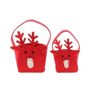 HBXD Basket Deer Gift Bag S2 H26D25