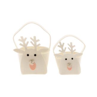HBXD Basket Deer Gift Bag S2 H26D15
