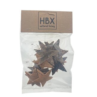 HBXD Star Birch Deco 12pcs L5W5H0.2