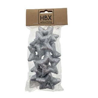 HBXD Star With Glitter 9pcs L3W3H1