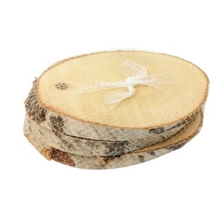 HBXD Slice Birch Ovl 3 Pcs L20W11