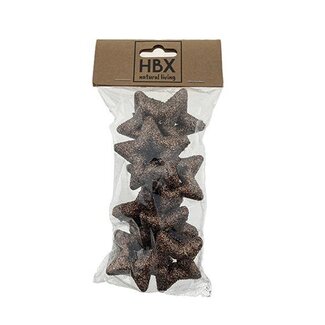 HBXD Star With Glitter 9pcs L3W3H1