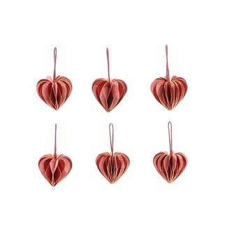 HBXD Hanger Heart Tone Foldy 6pcs H4D4