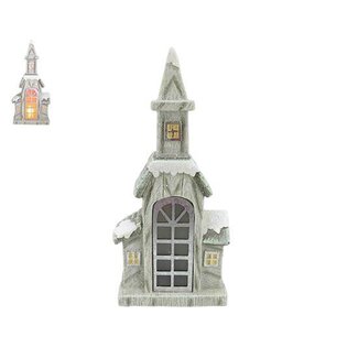 HBXD Church With Fireplace Light LED L24W11H50
