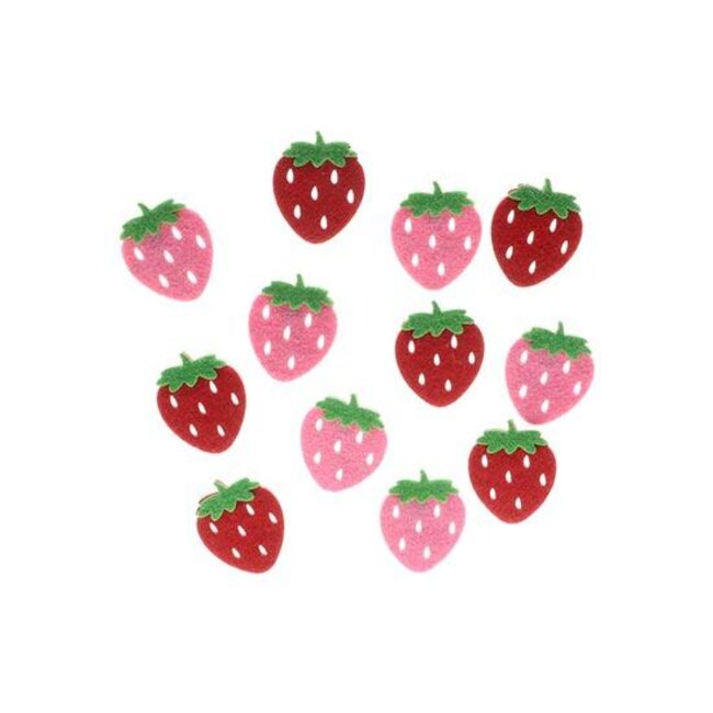 Strawberry Sticker 12Pcs L13W2H15
