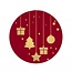 Kerst Sticker 39mm x250 Deco