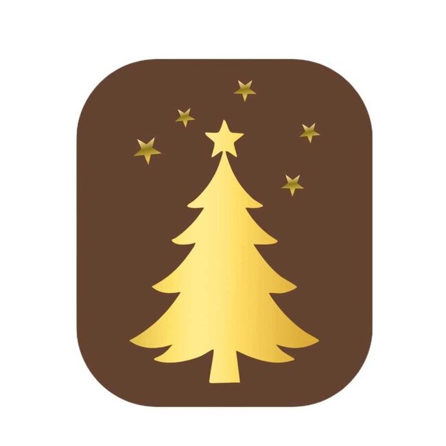 Kerst Sticker 39*45mm x250 Kerstboom