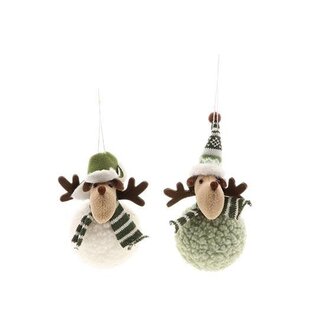 HBXD Hanger Reindeer Cozy 2Ass L8W8H18