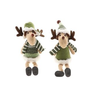 HBXD Reindeer Cozy 2Ass L6.5W6.5H25
