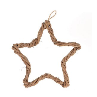 4A Kerst Hanger ster Twisted 35cm