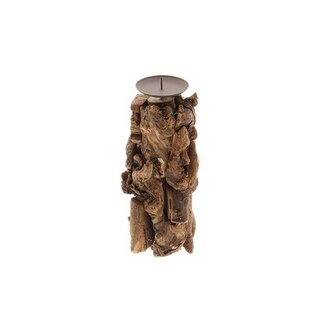 HBXD Candleholder Timber H25D10.5