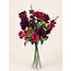 Kunstbloemen Boeket “Bordeaux Beauty” | Lengte ± 60 centimeter | Met Bordeauxrode rozen en bloemen | Per boeket