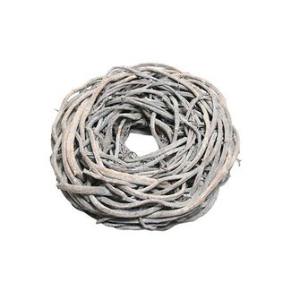 HBXD Krans “Crazyvine” | Kleur: Lichtgrijs | Kerstdecoratie | Diameter 85 centimeter | Per krans