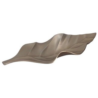 HBXD Dish “Wavy Leaf” | Colour: Champagne | Home decoration | Length 56.5 centimetres | Width 24 centimetres | Height 7.5 centimetres | Per dish