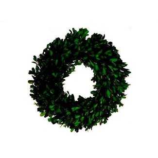 HBXD Krans “Buxus” | Kleur: Groen | Kerstdecoratie | Diameter 34 centimeter | Per krans
