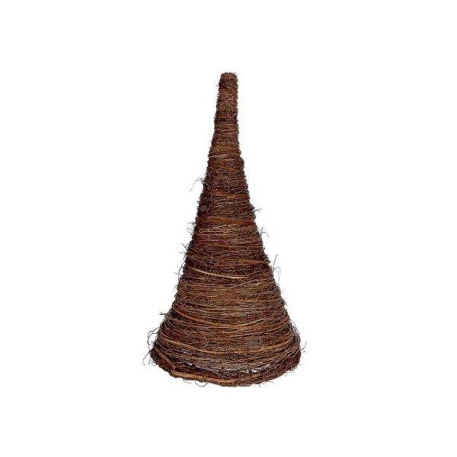 Decoratiekegel “Tagum” | Kleur: Bruin | Kerstdecoratie | Hoogte 160 centimeter | Diameter 70 centimeter | Per kegel