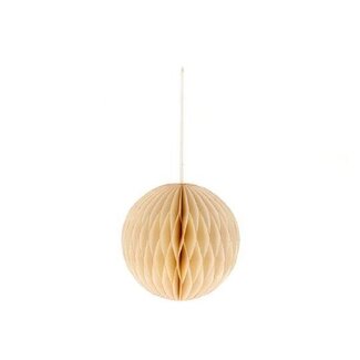 HBXD Christmas bauble hanger “Foldy” | Colour: Natural White | Christmas decoration | Height 15 centimetres | Diameter 15 centimetres | Per 20 hangers