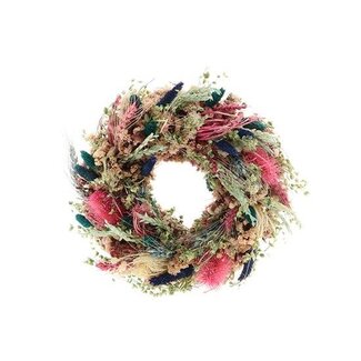 HBXD Couronne « Mahe Dream » | Couleur : Couleurs assorties | Décoration de Noël | Hauteur 9 centimètres | Diamètre 30 centimètres | Par couronne