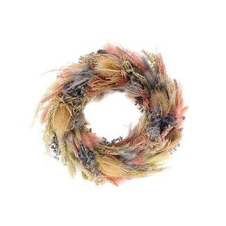HBXD Krans “Candy” | Kleur: Gemengde Kleuren | Kerstdecoratie | Hoogte 9 centimeter | Diameter 40 centimeter | Per krans
