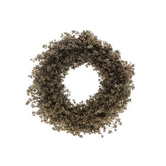 HBXD Krans “Origanum” | Kleur: Bruin | Kerstdecoratie | Hoogte 9 centimeter | Diameter 40 centimeter | Per krans