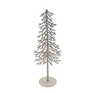 HBXD Tealight holder “Tree Frosted” | Colour: Gold | Christmas decoration | Length 15 centimetres | Width 11 centimetres | Height 40 centimetres | Set of 2 tealight holders
