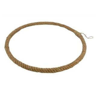 HBXD Touwringhanger | Kleur: Bruin | Kerstdecoratie | Hoogte 3 centimeter | Diameter 80 centimeter | Per 10 hangers