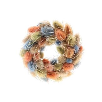 HBXD Krans “Cade Candy” | Kleur: Gemengde Kleuren | Kerstdecoratie | Hoogte 8 centimeter | Diameter 35 centimeter | Per krans