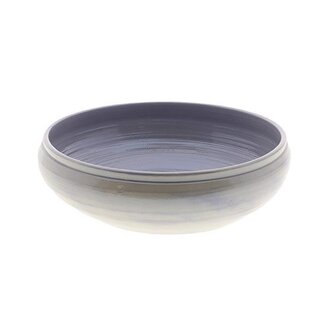 HBXD Schaal “Alvar” | Kleur: Lila Paars | Woondecoratie | Hoogte 13 centimeter | Diameter 45 centimeter | Per 2 schalen