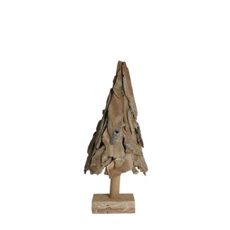 4A Kerst naturel Boom driftwood d18*40cm