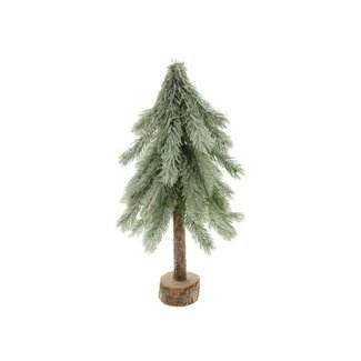 HBXD Weihnachtsbaum-Dekoration mit Schnee | Farbe: Grün | Weihnachtsdekoration | Höhe 60 Zentimeter | Durchmesser 30 Zentimeter | Pro 2 Weihnachtsbäume