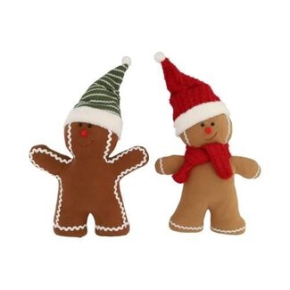 HBXD Decorative figure “Gingerbread” set of 2 | Colour: Mixed Colours | Christmas decoration | Length 34 centimetres | Width 13 centimetres | Height 45 centimetres | Per 2 sets