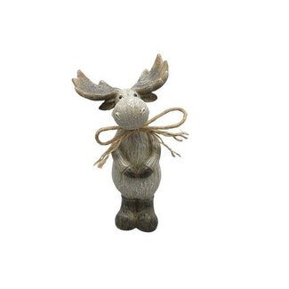 HBXD Deer Assortment of 2 “Bram” | Colour: Light brown | Christmas decoration | Length 10.5 centimetres | Width 9 centimetres | Height 20 centimetres | Per 2 deer