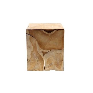 HBXD Teak Wood Table "Stoll” | Colour: Brown | Home Decor | Length 30 centimetres | Width 30 centimetres | Height 35 centimetres | Per table