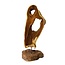 Teak Wood Decoration on Stand "Pohon” | Colour: Brown | Length 55 centimetres | Width 26 centimetres | Height 125 centimetres | Per decoration