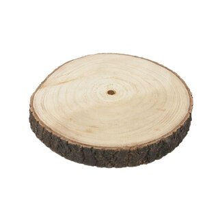 HBXD Wooden disc “Apollonia” | Colour: Brown | Home decor | Height 3 centimetres | Diameter 45 centimetres | Per 2 wooden discs