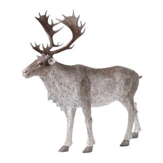 HBXD Hert “Moose” | Kleur: Grijs | Kerstdecoratie | Lengte 95 centimeter | Breedte 32 centimeter | Hoogte 90 centimeter | Per hert