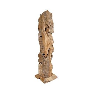 HBXD Stand Teak Kecil Sq L25W25H100