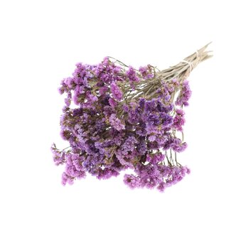 QC Statice Sinuata droogbloemen | Kleur: Natuurlijk Paars en Roze | Lengte ± 45 centimeter | Gedroogde Statice | Per bos