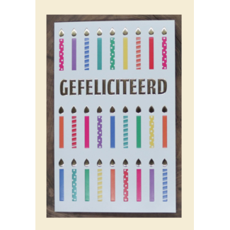 Gefeliciteerd - Kaarsen