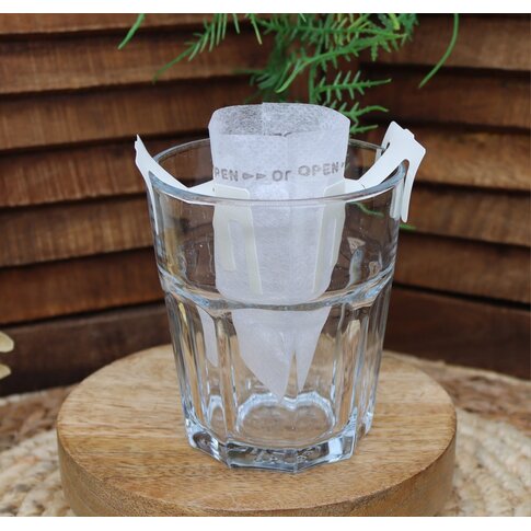 Papieren Theezakje met ophanglussen