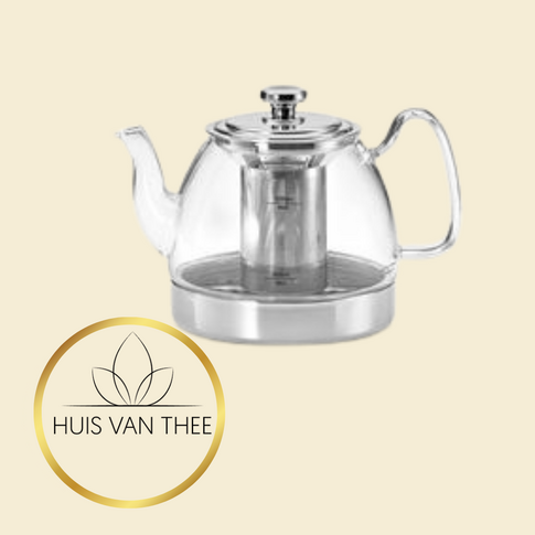 Glazen theepot met filter 1.2 liter
