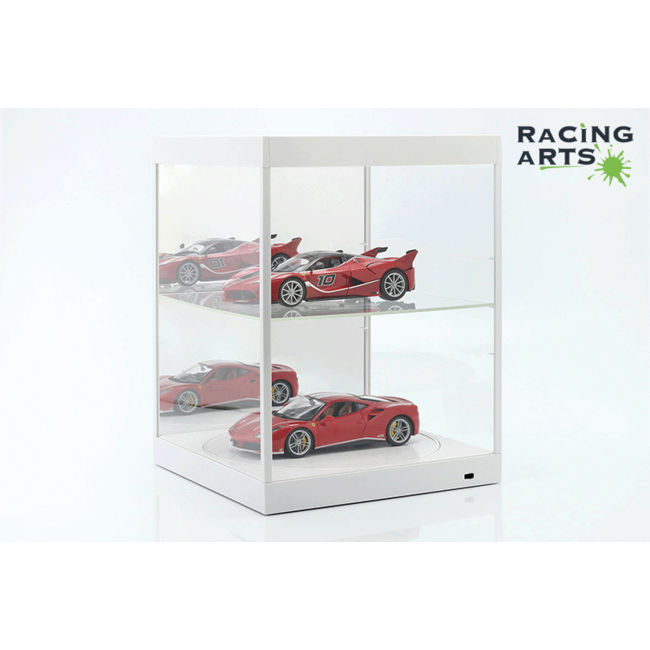 Triple 9 Vitrine met LED, spiegel en draaischijf