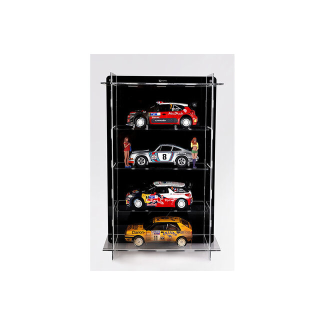Vitrine voor 4 x 1:18 schaalmodel